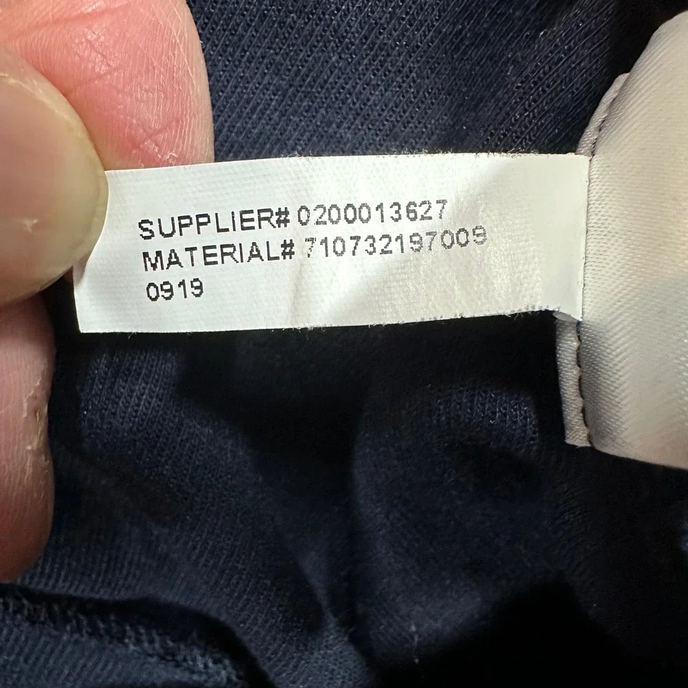 Polo Ralph Lauren Mens Navy Blue Quarter Zip Pullover Sweatshirt Medium 0919